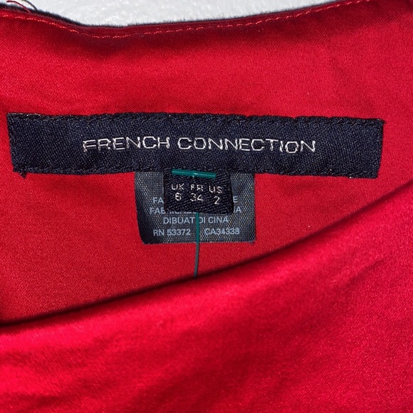 French Connection Red Dress with POCKETS - Picture 4 of 5